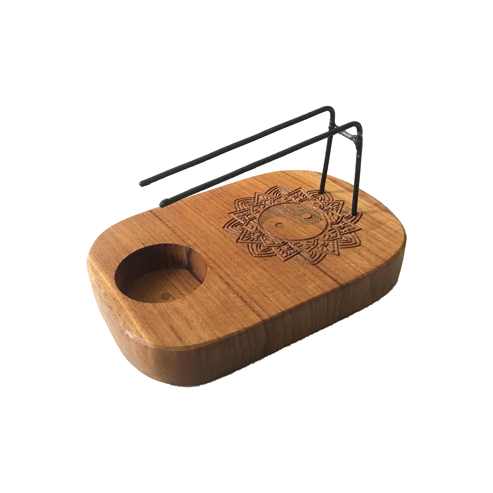 Palo Santo Heater - Teak Wood - Yin & Yang Design From Witch, Please!