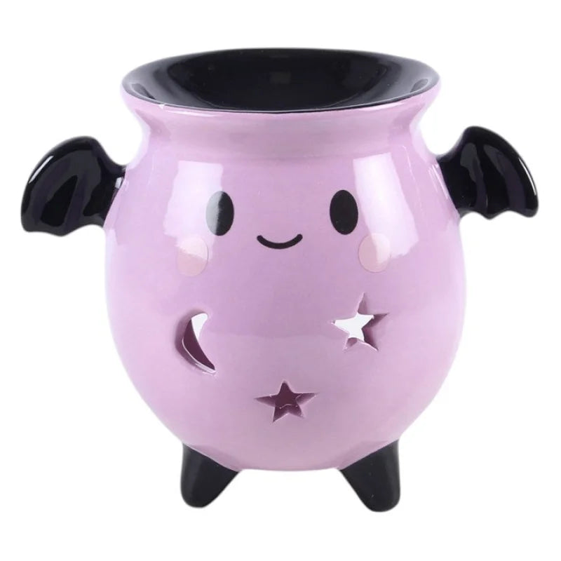 Pastel Bat Brew Cauldron Oil Burner