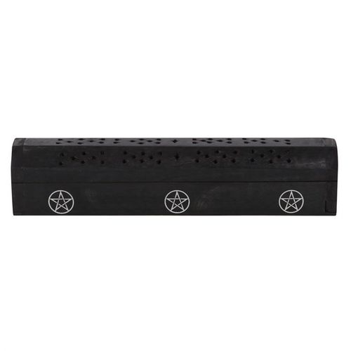 Pentagram Wooden Black Pepper Incense Box Set From Witch, Please!