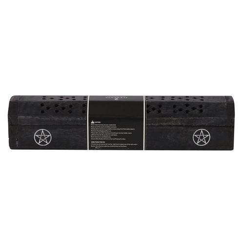 Pentagram Wooden Black Pepper Incense Box Set From Witch, Please!