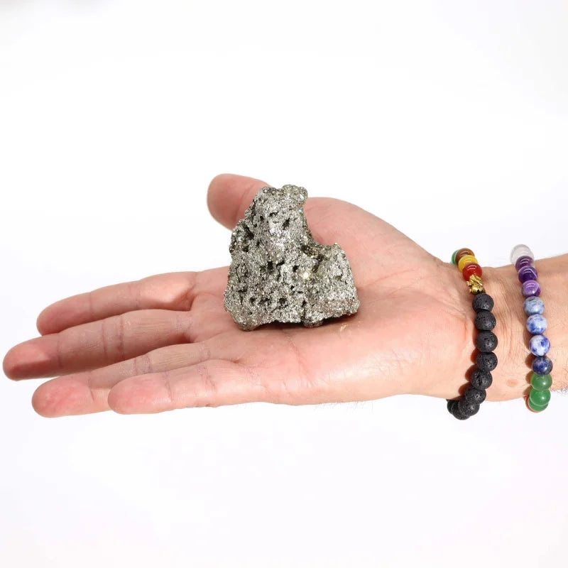 Peruvian Pyrite - First Grade Large Size (approx. 100-135gm 55-65mm) Rare Mineral Specimens