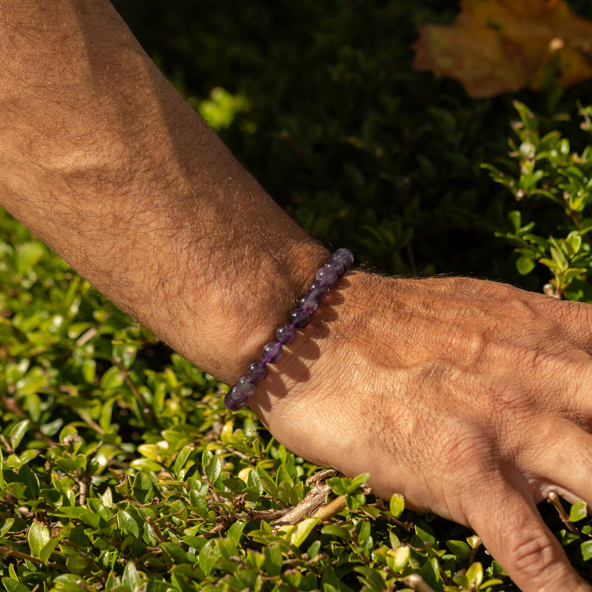 Petite Power Bracelet (17cmx6mm) - Amethyst Gemstone Bracelets – 6mm Beads