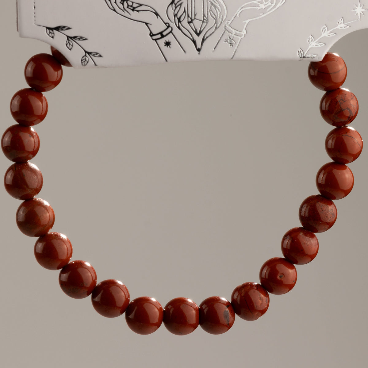Petite Power Bracelet (17cmx6mm) - Carnelian Gemstone Bracelets – 6mm Beads