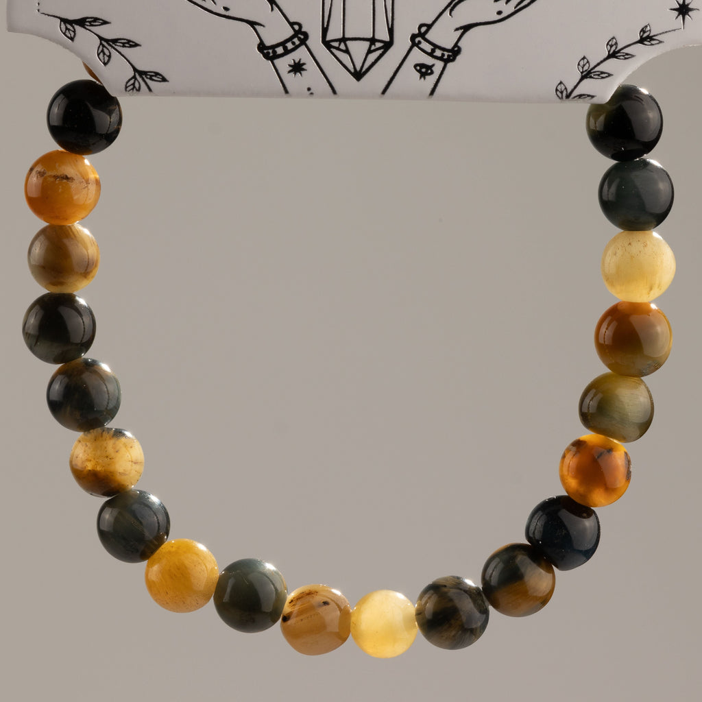 Petite Power Bracelet (17cmx6mm) - Dream Tigereye Gemstone Bracelets – 6mm Beads