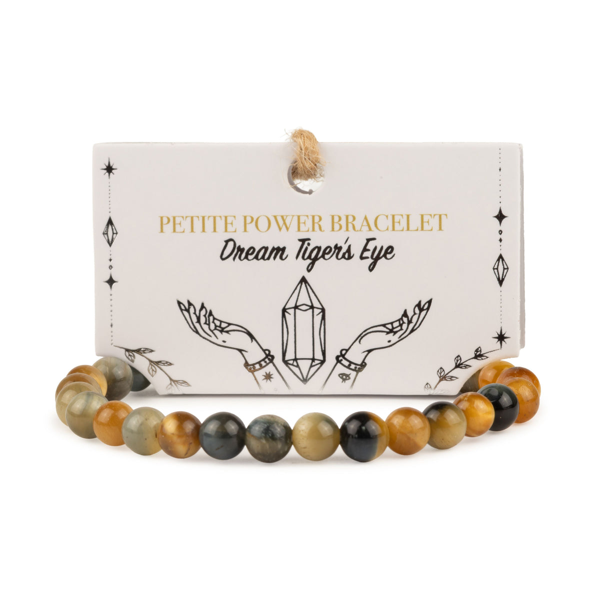 Petite Power Bracelet (17cmx6mm) - Dream Tigereye Gemstone Bracelets – 6mm Beads