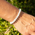Petite Power Bracelet (17cmx6mm) - Howlite Gemstone Bracelets – 6mm Beads