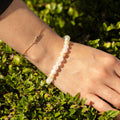 Petite Power Bracelet (17cmx6mm) - Moon Jade Gemstone Bracelets – 6mm Beads