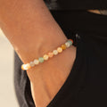 Petite Power Bracelet (17cmx6mm) - Rainbow Agate Gemstone Bracelets – 6mm Beads