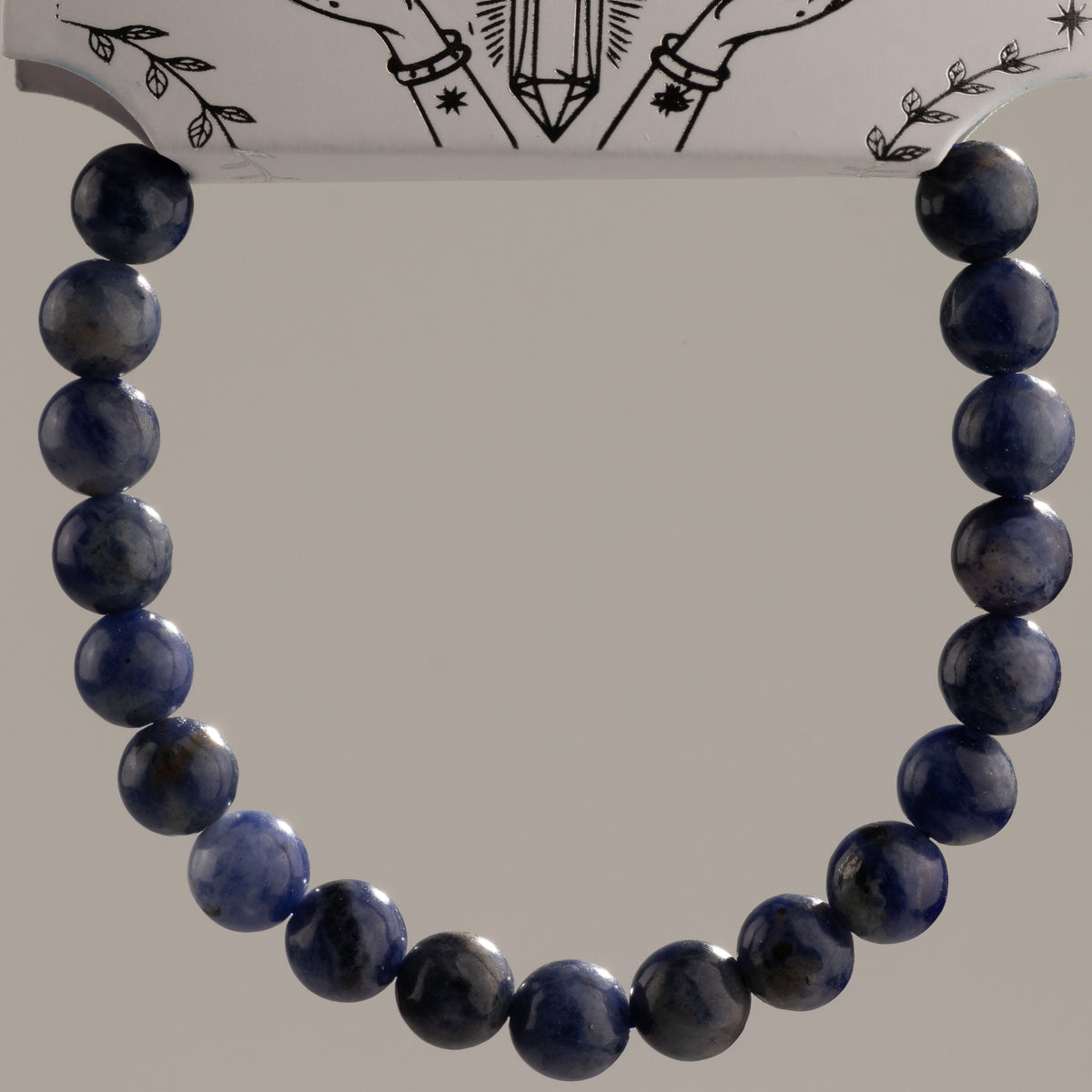 Petite Power Bracelet (17cmx6mm) - Sodalite Gemstone Bracelets – 6mm Beads