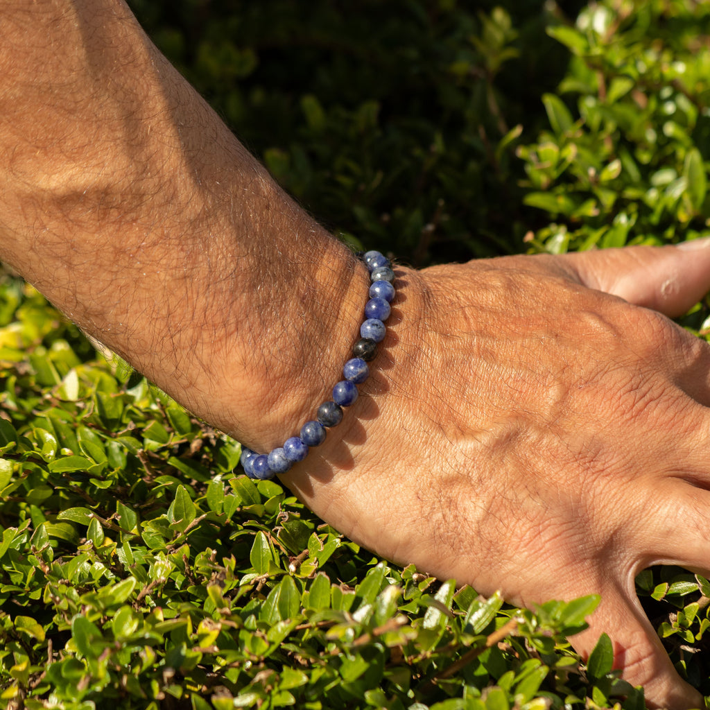 Petite Power Bracelet (17cmx6mm) - Sodalite Gemstone Bracelets – 6mm Beads