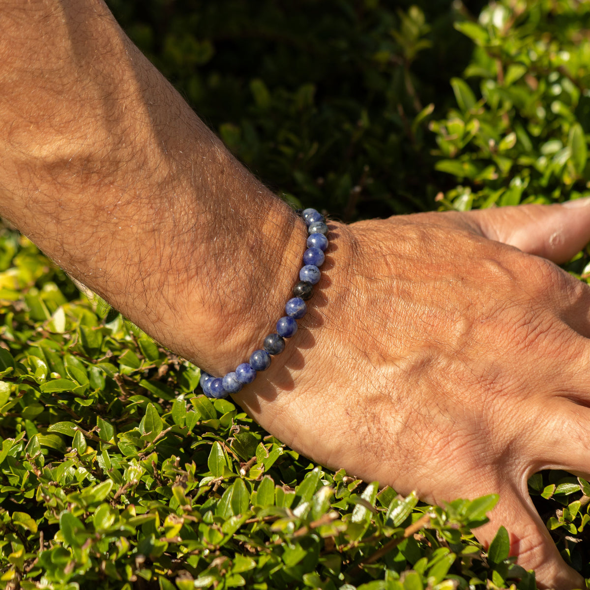 Petite Power Bracelet (17cmx6mm) - Sodalite Gemstone Bracelets – 6mm Beads