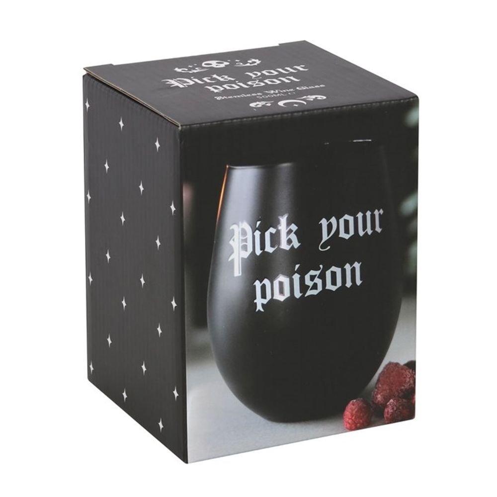 Pick Your Poison Stemless Wine Glass From Witch, Please!