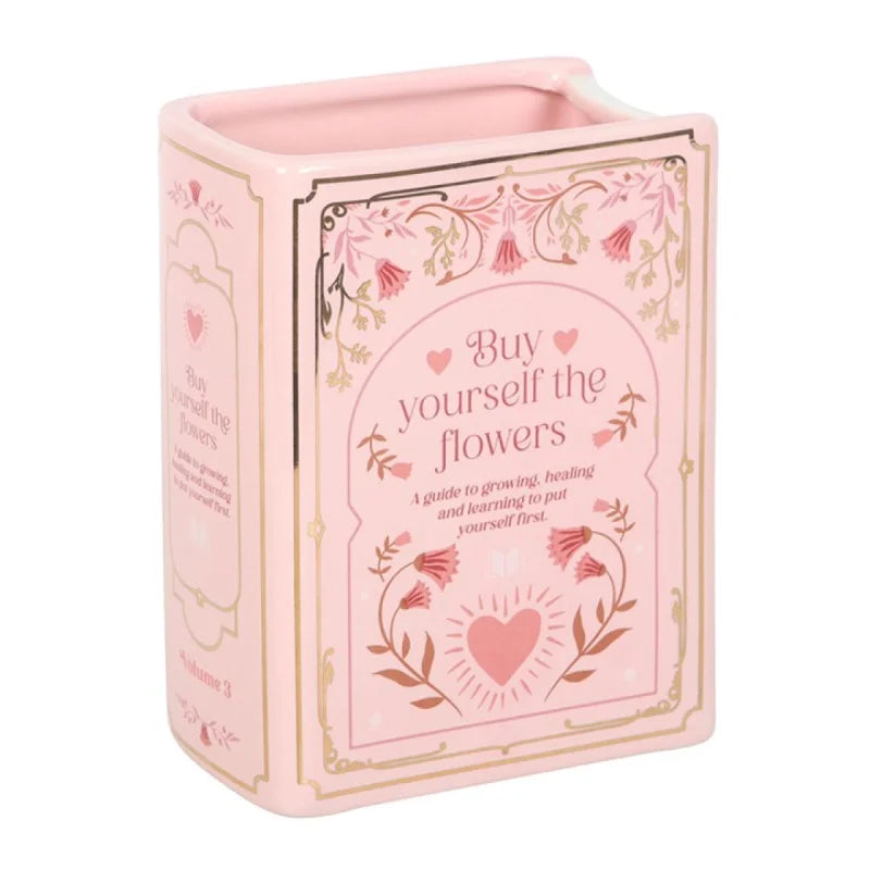 Pink Book Shaped Vase