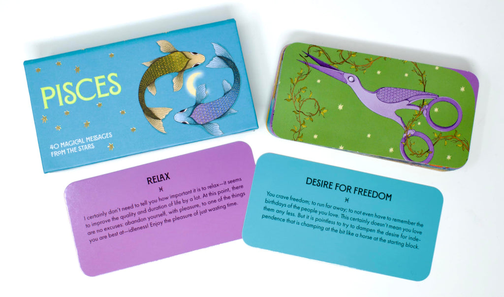 Pisces Pocket Zodiac Cards : 40 Magical Messages from the Stars - Sold by Witch, Please!