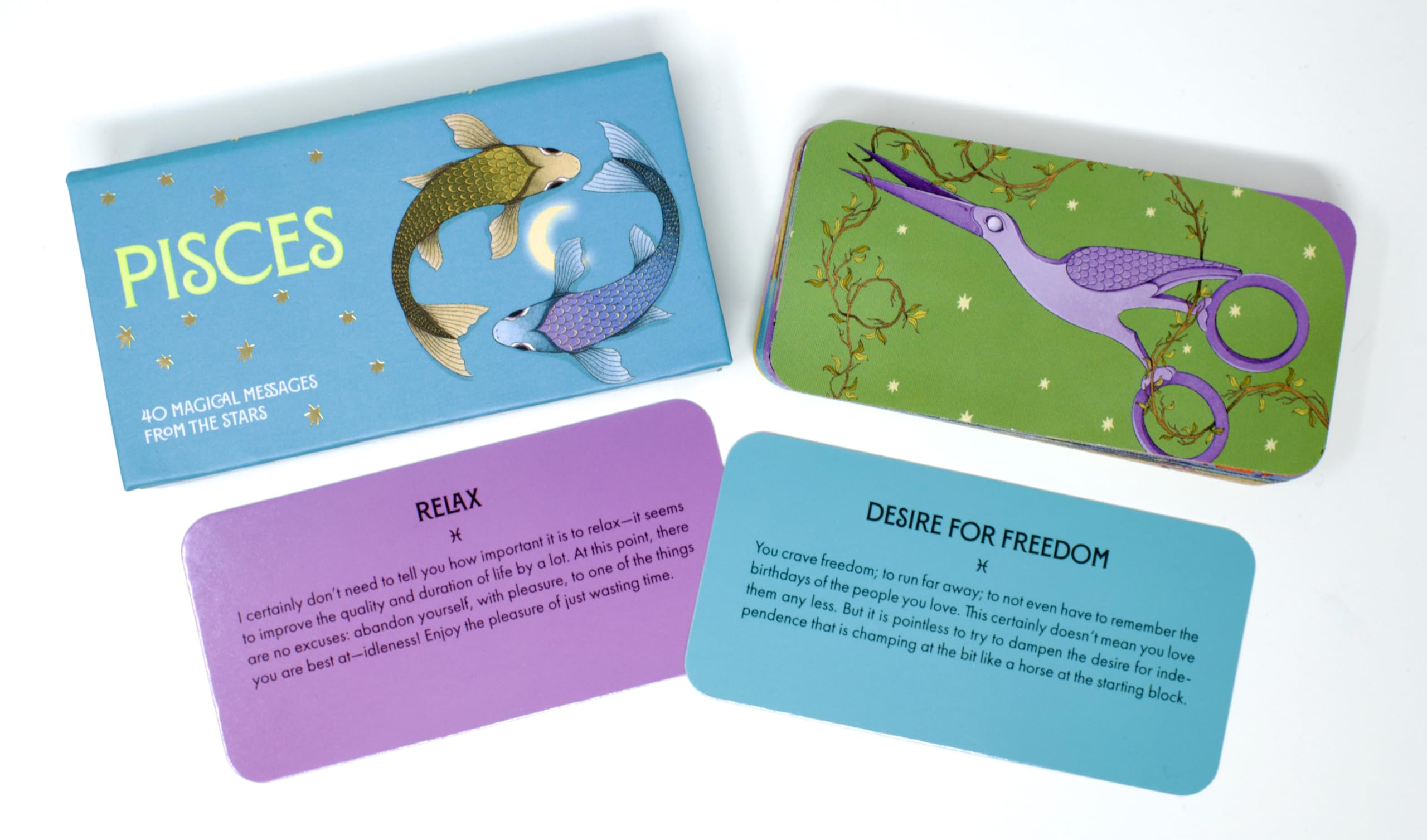 Pisces Pocket Zodiac Cards : 40 Magical Messages from the Stars - Sold by Witch, Please!