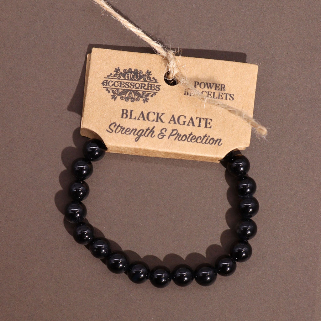 Power Bracelet - Black Agate Bracelets