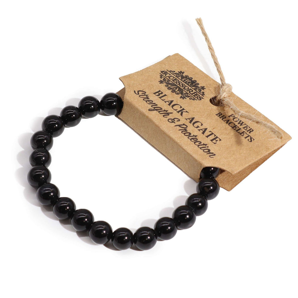 Power Bracelet - Black Agate Bracelets