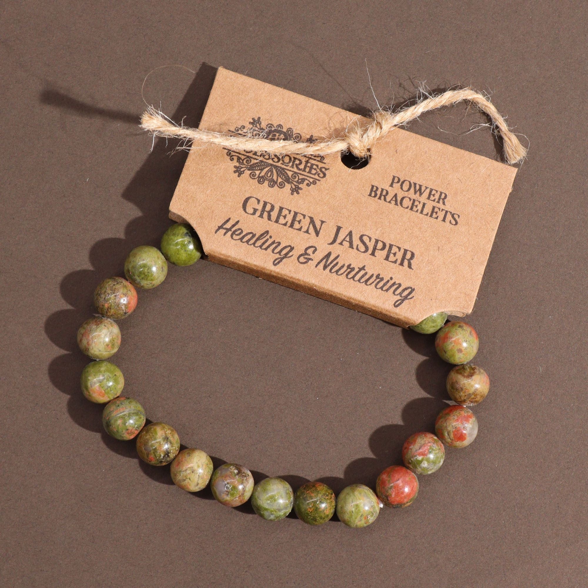 Power Bracelet - Green Jasper Bracelets