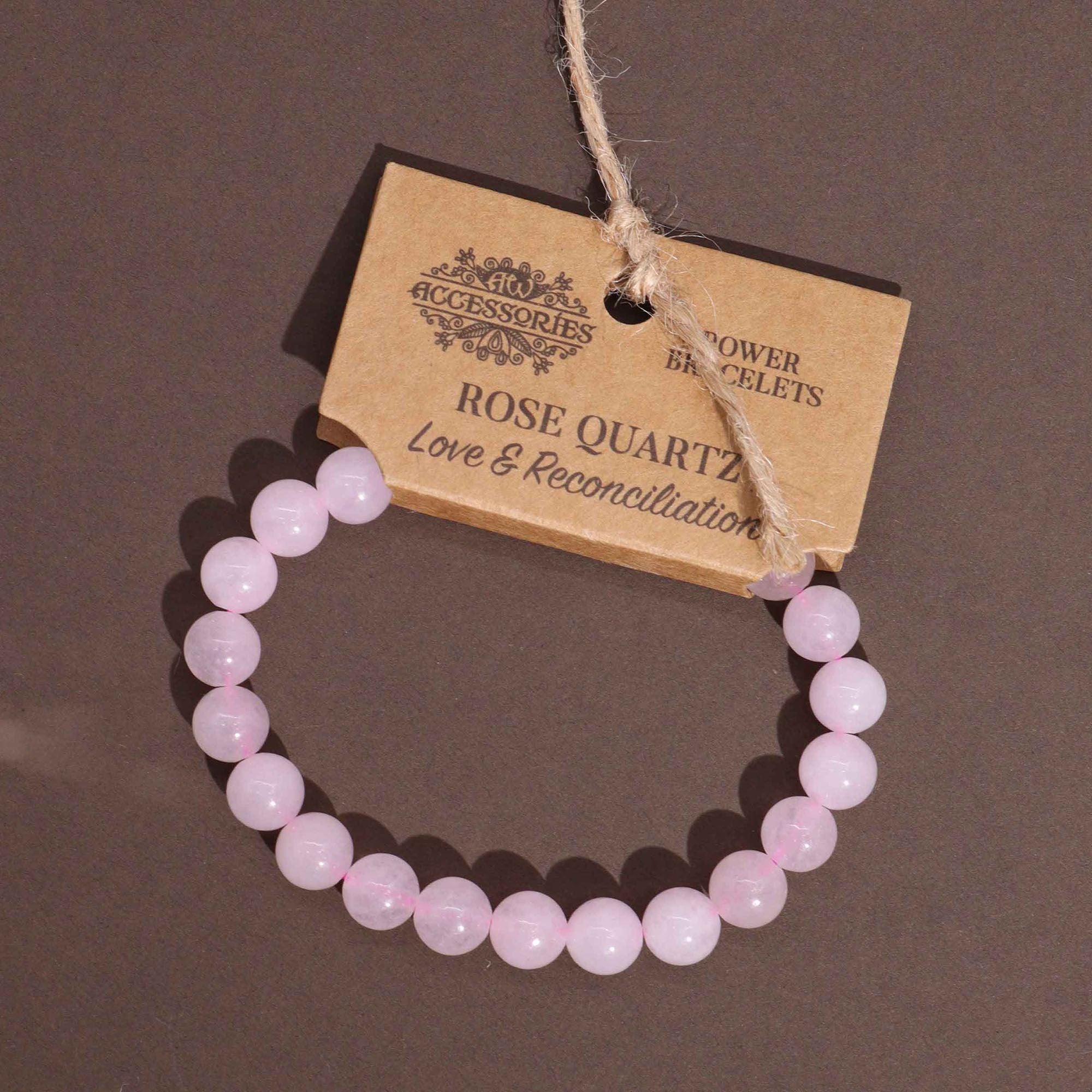 Power Bracelet - Rose Quartz Bracelets