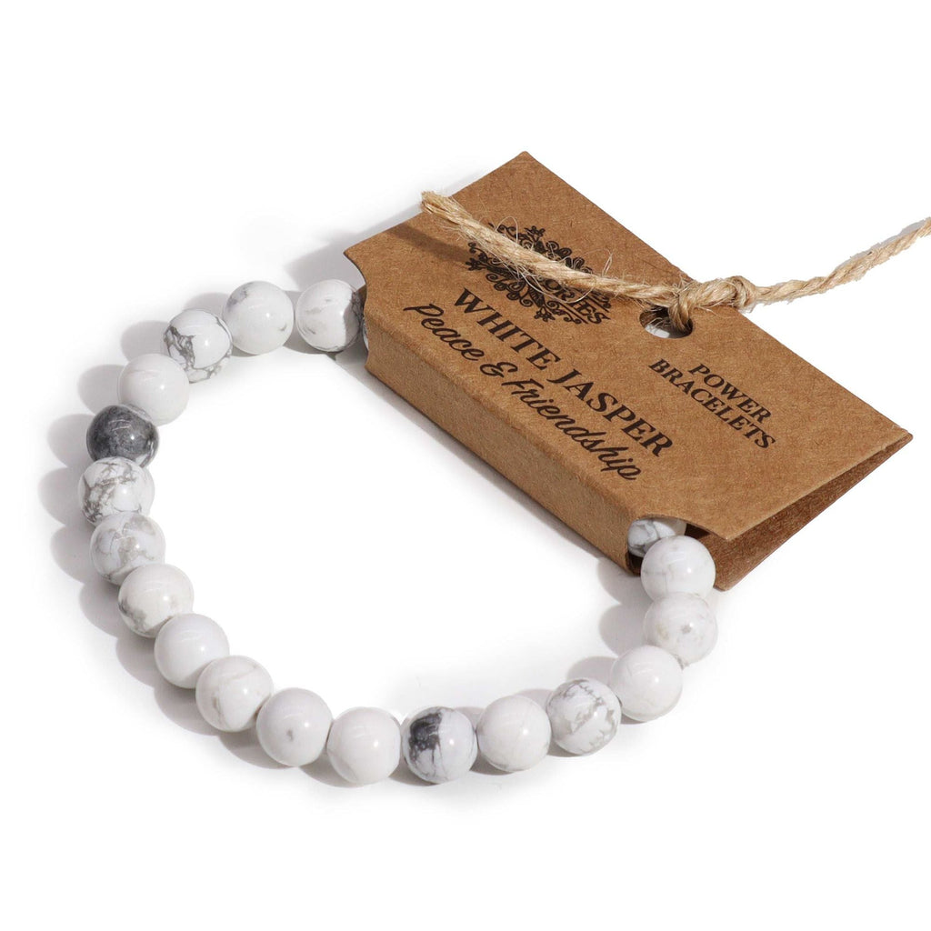 Power Bracelet - White Jasper Bracelets