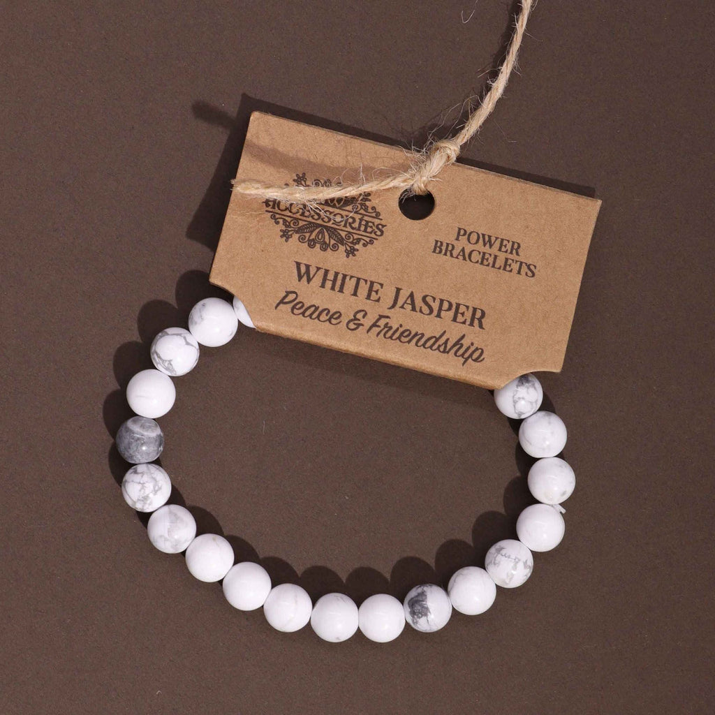 Power Bracelet - White Jasper Bracelets