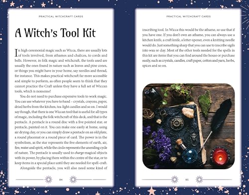 Practical Witchcraft Book & Card Deck: Includes 128-page book 52 cards and a spell chart Paperback / softback Tarot