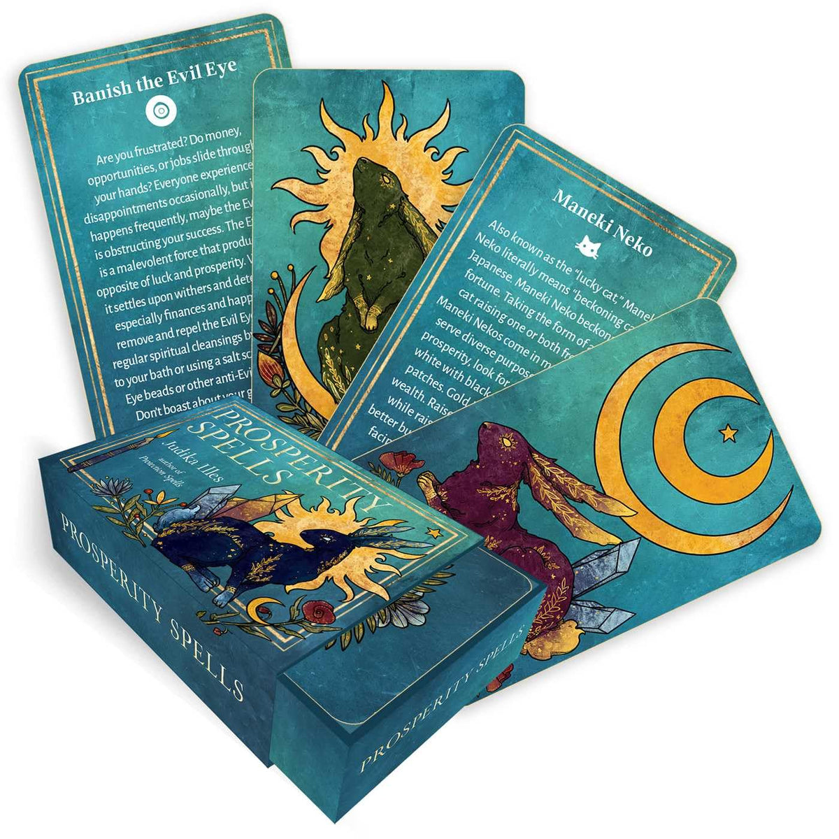 Prosperity Spells : Magic to Attract Wealth, Good Fortune, and Luck (36 Full-Color, Gilt-Edged Cards)