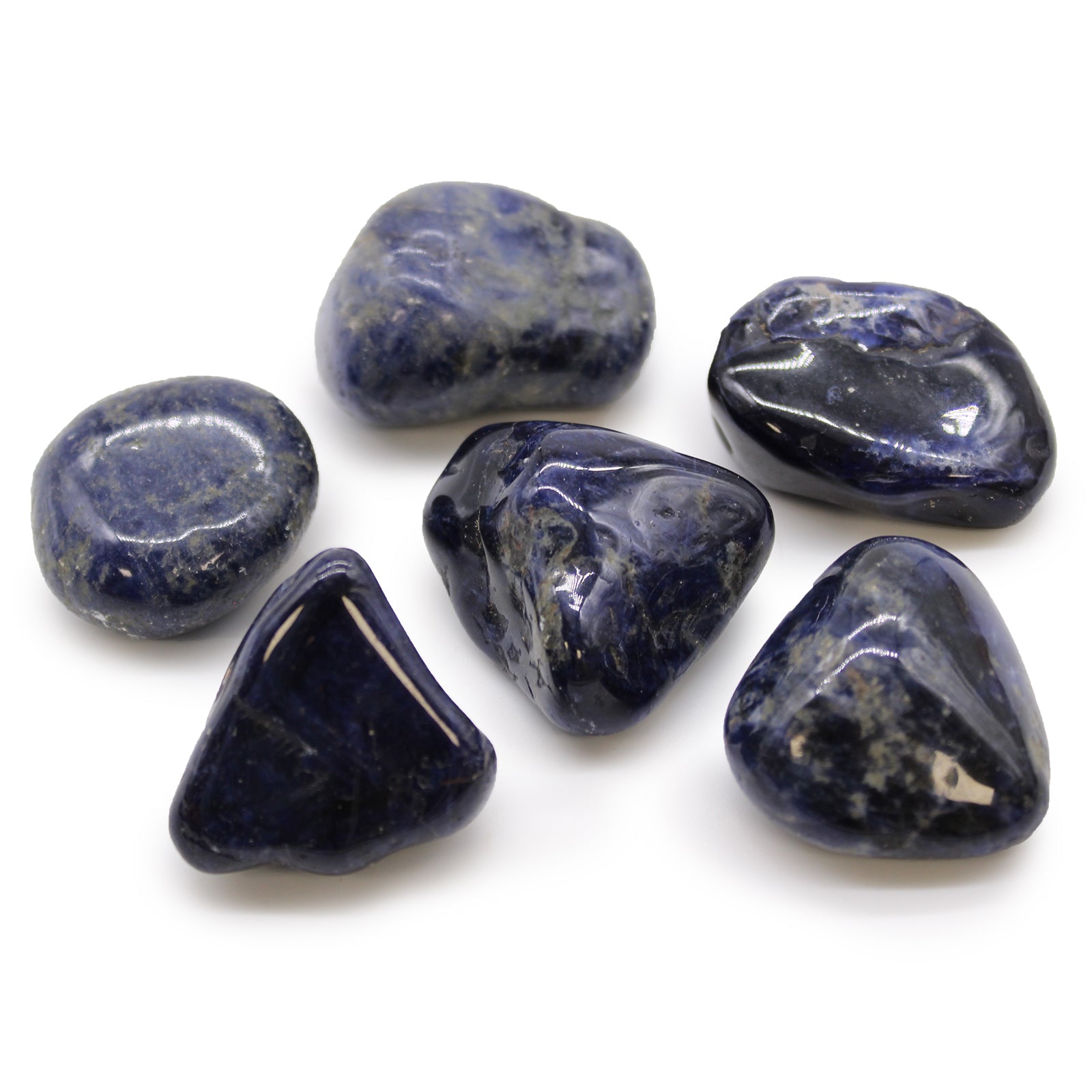 Large African Tumble Stones - Sodalite - Pure Blue From Witch, Please!