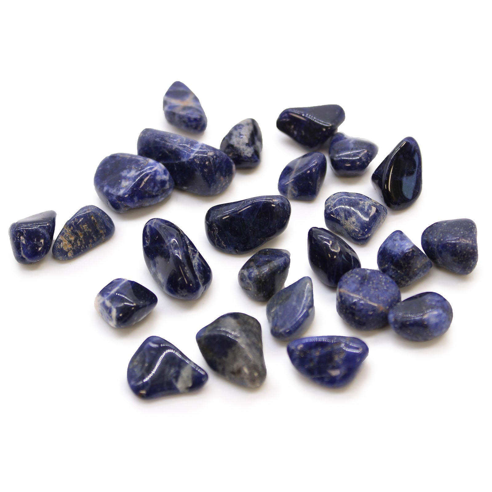 Small African Tumble Stones - Sodalite - Pure Blue From Witch, Please!