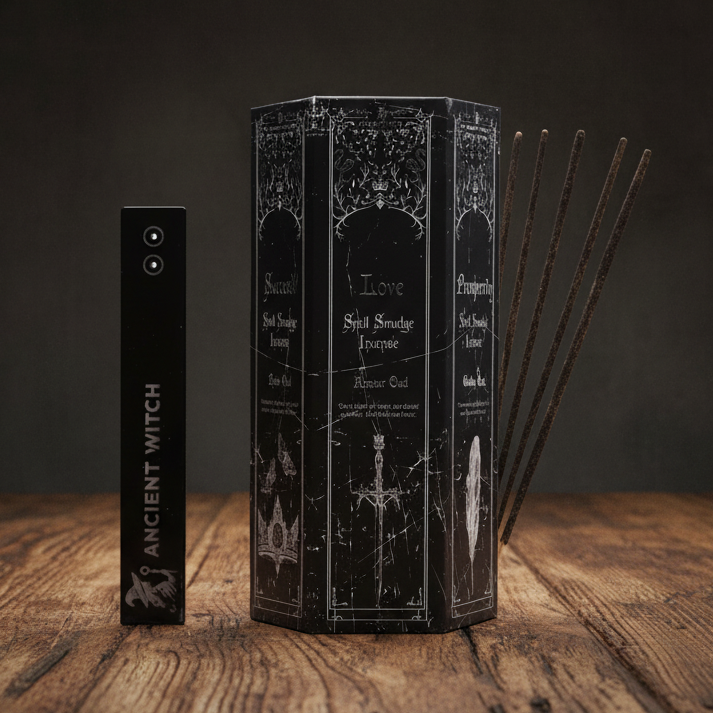 Pyramid Shape Display Incense - Set of 5 Ancient Witch Scents & Spells Spell