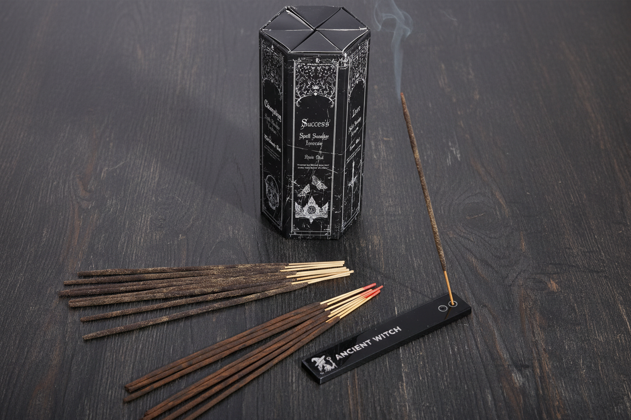 Pyramid Shape Display Incense - Set of 5 Ancient Witch Scents & Spells Spell