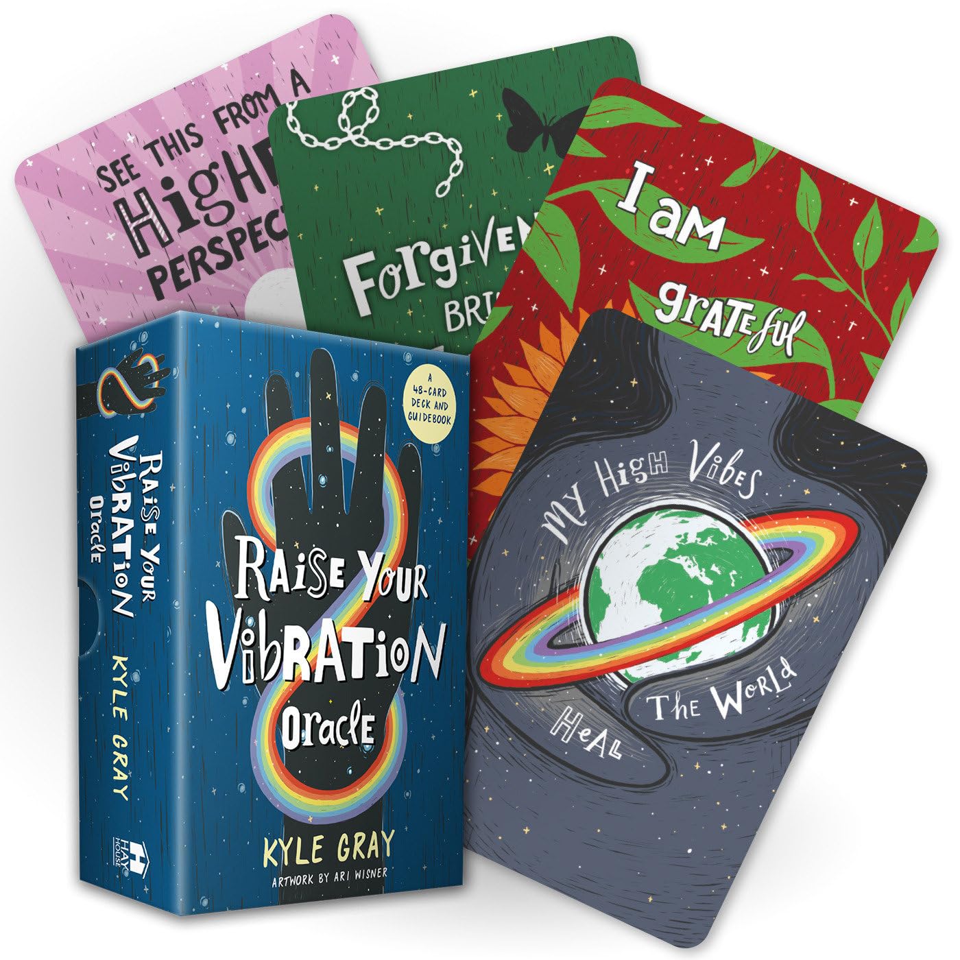 Raise Your Vibration Oracle : A 48-Card Deck and Guidebook - Sold by Witch, Please!