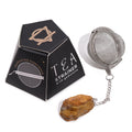 Raw Crystal Gemstone Tea Strainer - Gold Tigers Eye From Witch, Please!