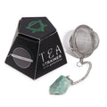 Raw Crystal Gemstone Tea Strainer - Green Aventurine From Witch, Please!