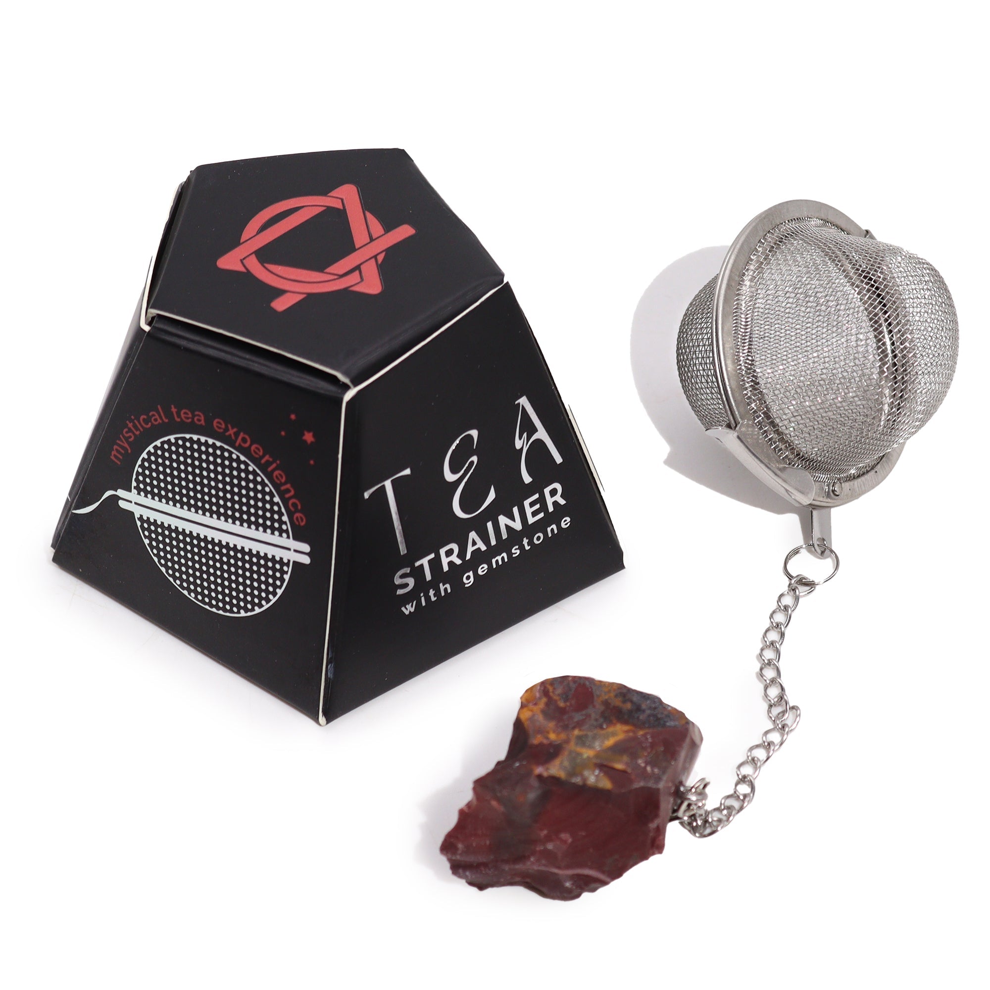 Raw Crystal Gemstone Tea Strainer - Mookaite From Witch, Please!