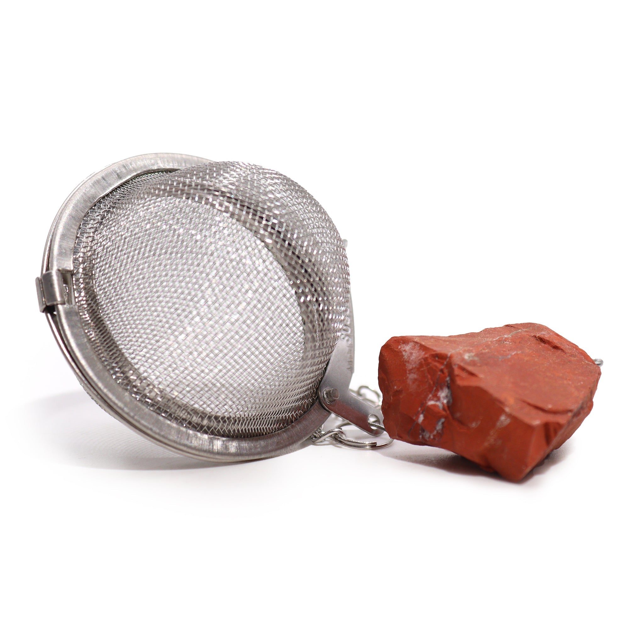 Raw Crystal Gemstone Tea Strainer - Red Jasper From Witch, Please!