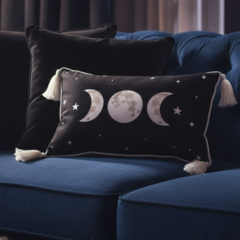 Rectangular Triple Moon Cushion