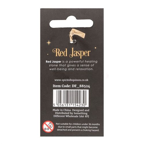Red Jasper Crystal Mushroom Keyring From Witch, Please!
