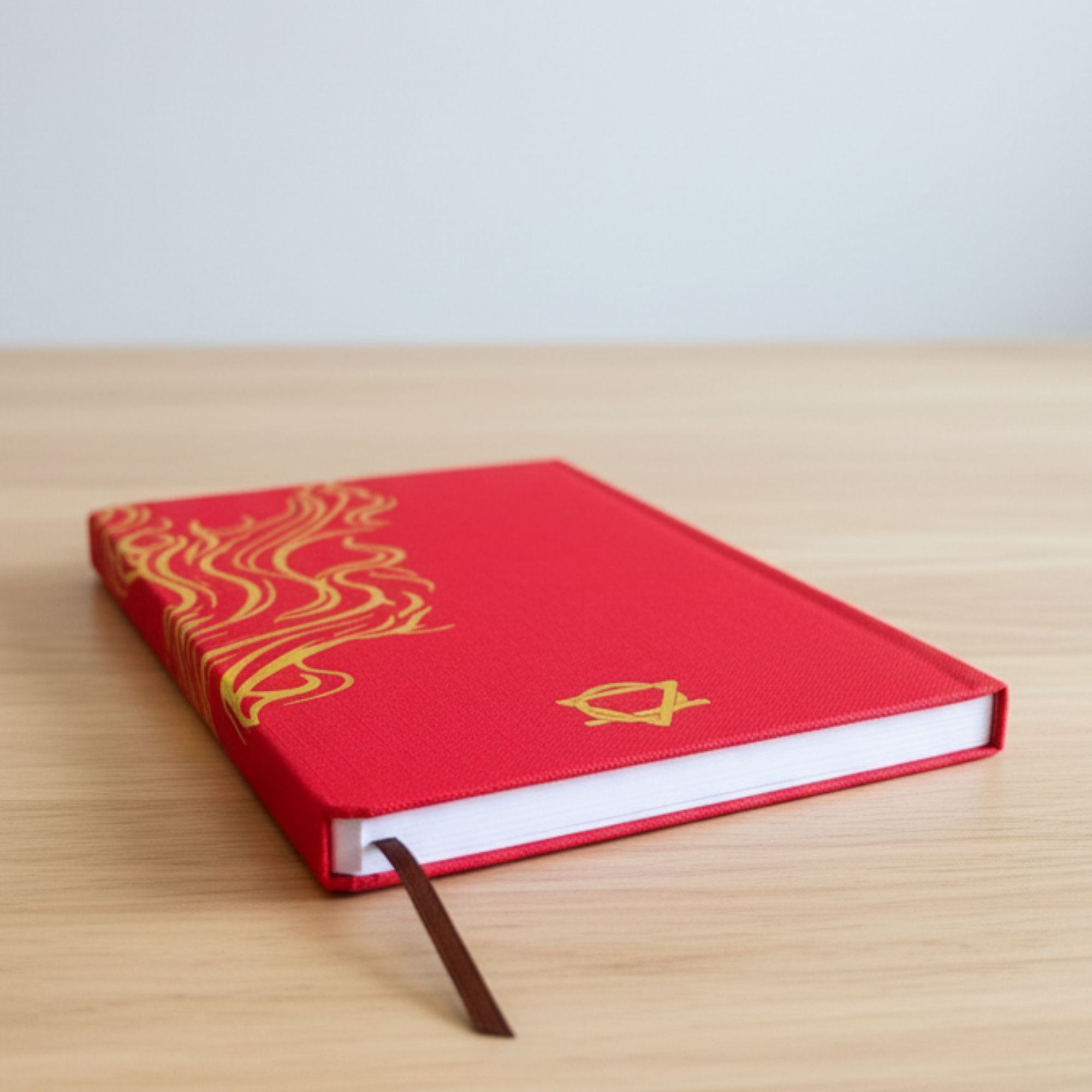 Red Wellness Journal - 120 pages - Golden Mandala and Lotus & Gratitude Notebooks