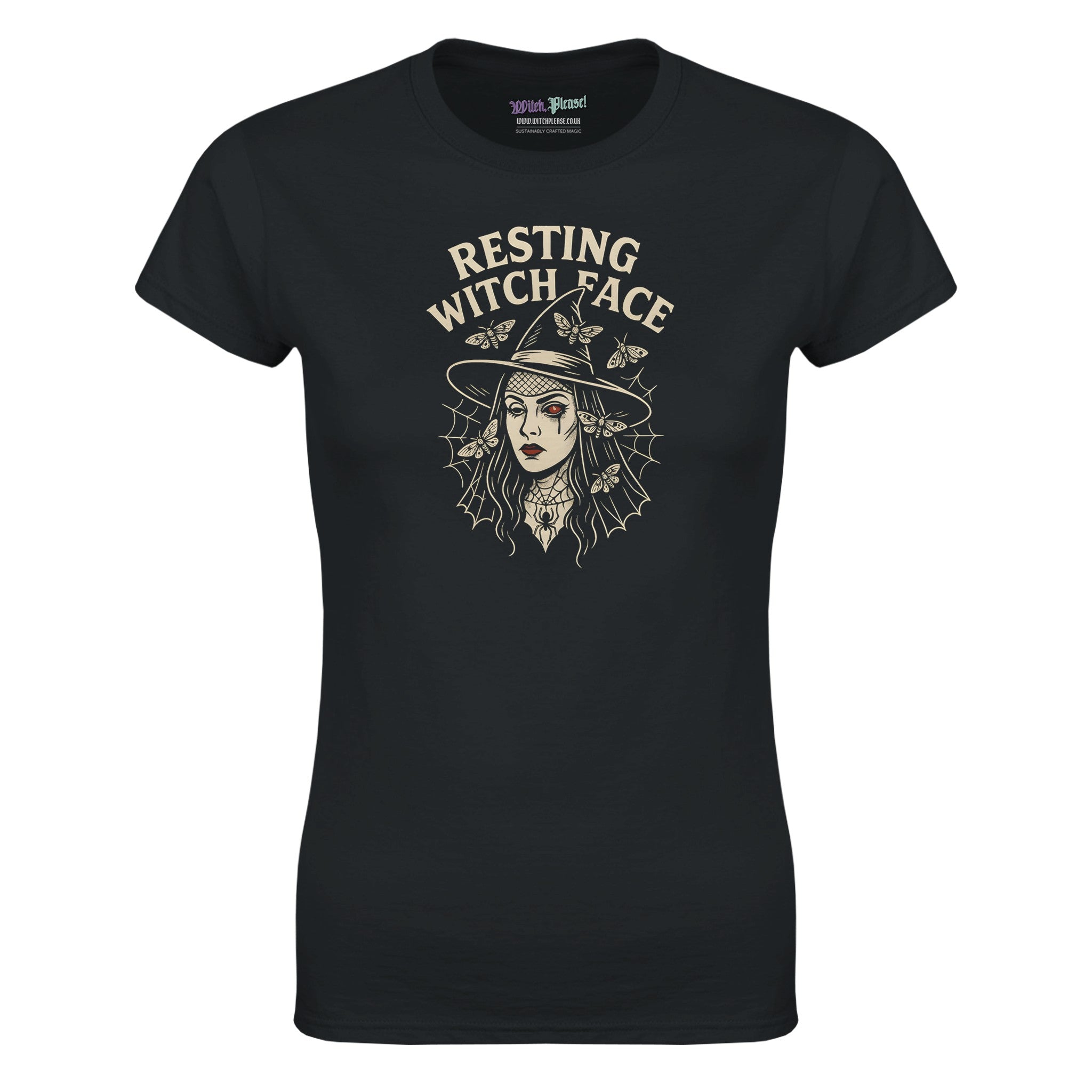 Resting Witch Face T-Shirt – Punny Design with Moths