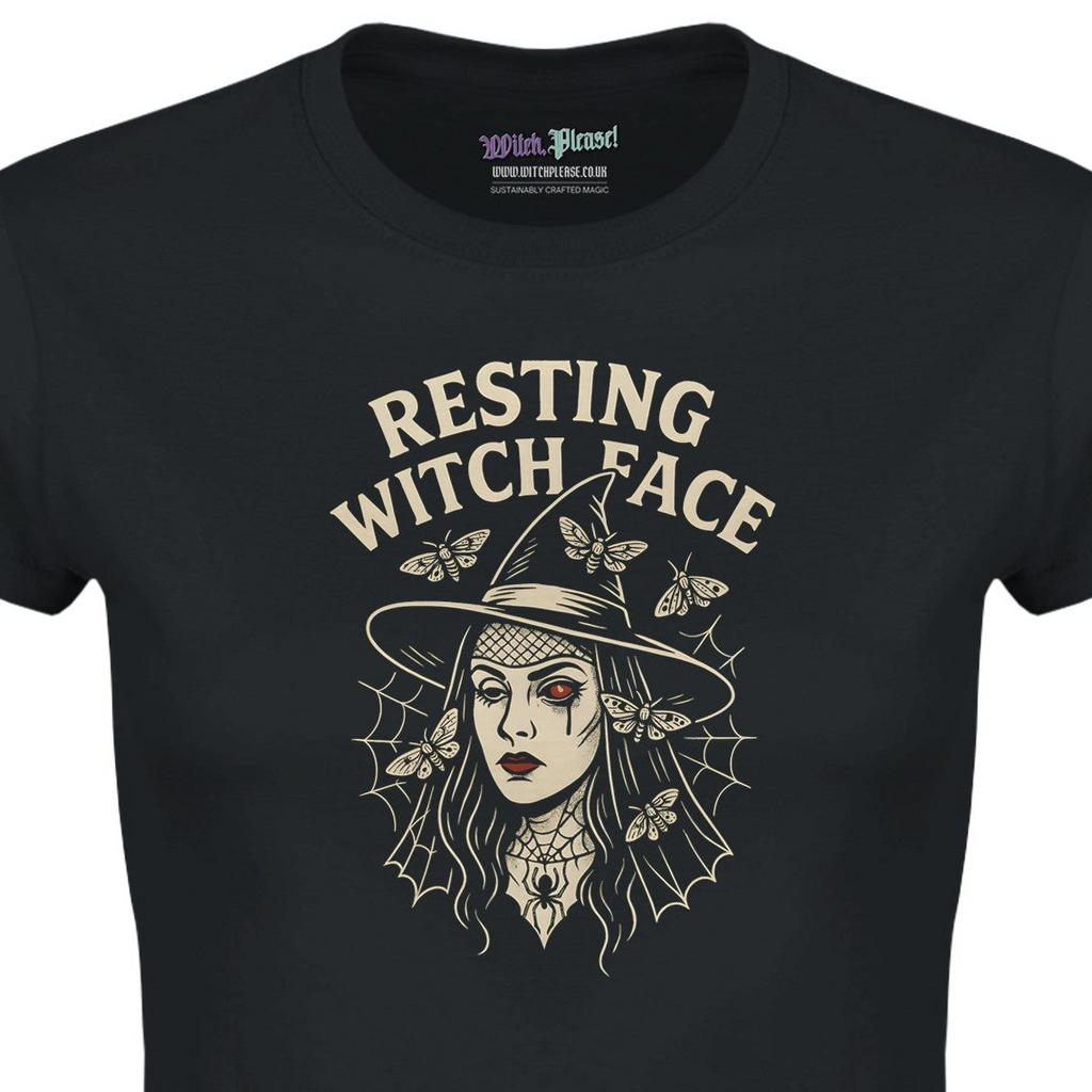 Resting Witch Face T-Shirt – Punny Design with Moths