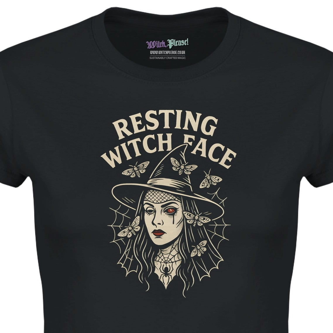 Resting Witch Face T-Shirt – Punny Design with Moths
