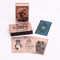 Rose Gold Foil Tarot Card Set - Moon Phase - with booklet Cards & Reading Cloths