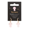 Rose Quartz Crystal Mushroom Earrings From Witch, Please!