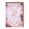 Rose Quartz Crystal Necklace Card From Witch, Please!