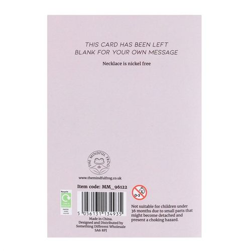 Rose Quartz Crystal Necklace Card From Witch, Please!