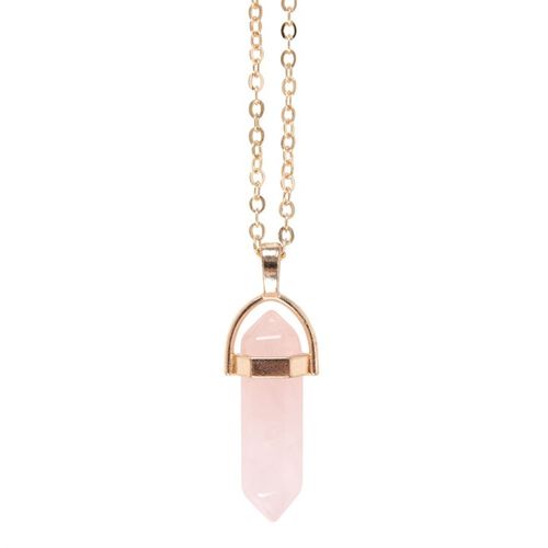 Rose Quartz Crystal Necklace Card From Witch, Please!