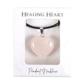 Rose Quartz Healing Crystal Heart Necklace From Witch, Please!