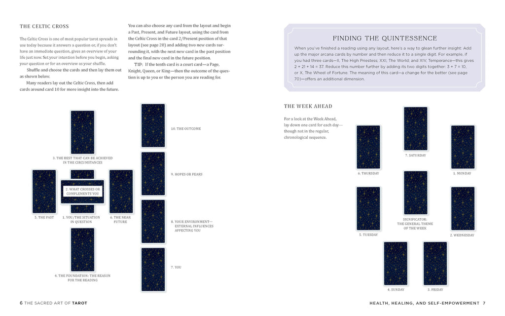 Sacred Art of Tarot : An Essential Guide for Reading the Cards to Enhance Your Intuition and Reveal Life’s Meanings