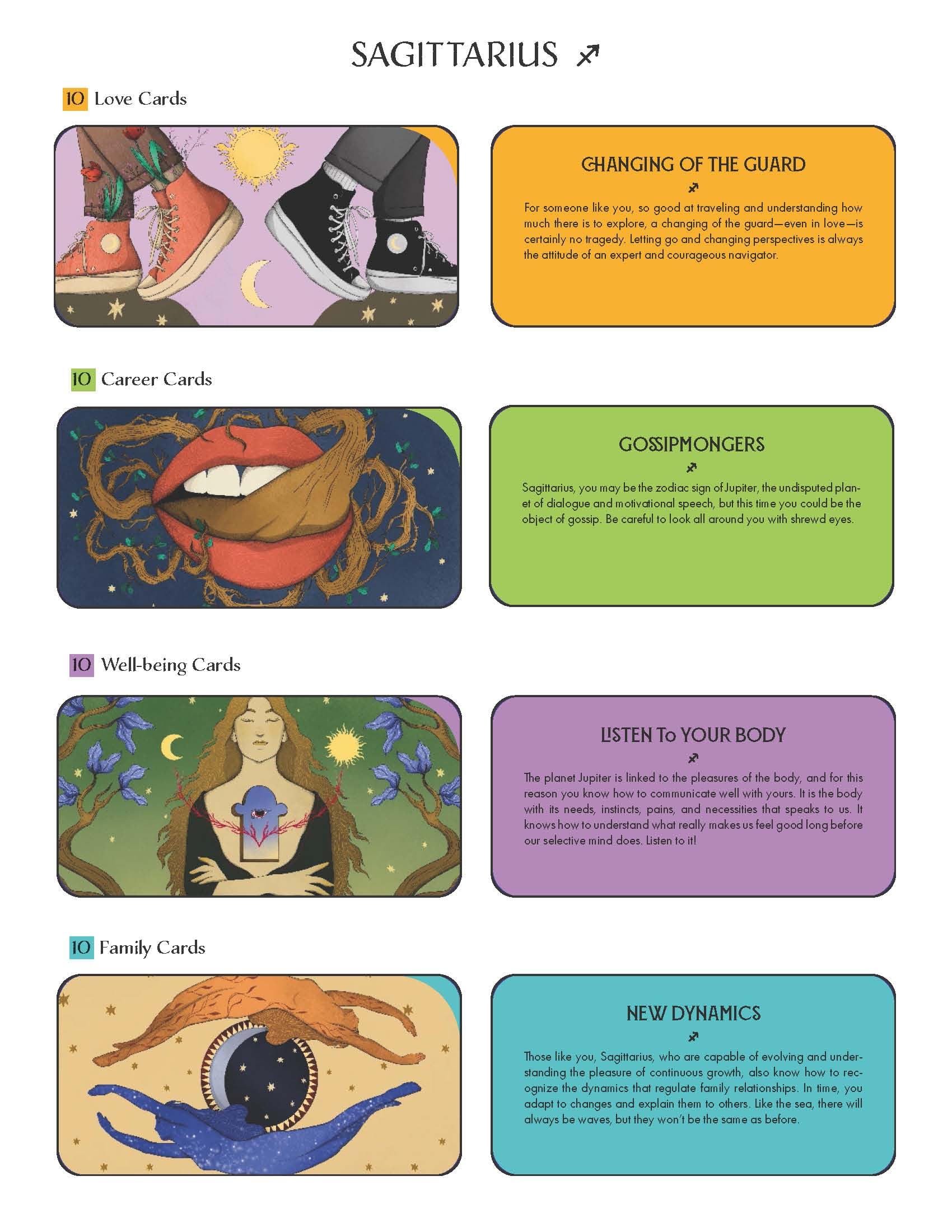 Sagittarius Pocket Zodiac Cards : 40 Magical Messages from the Stars - Sold by Witch, Please!